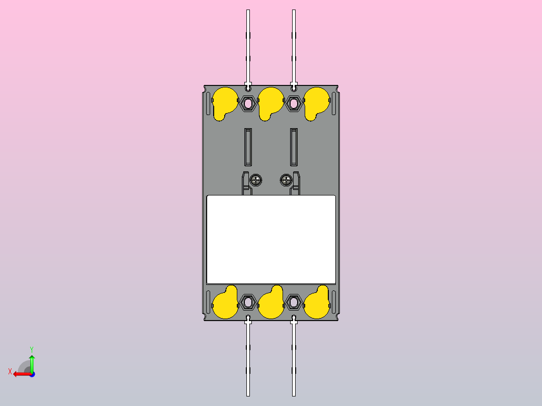NXM-160S 3P塑料外壳式断路器三维模型202209后视图