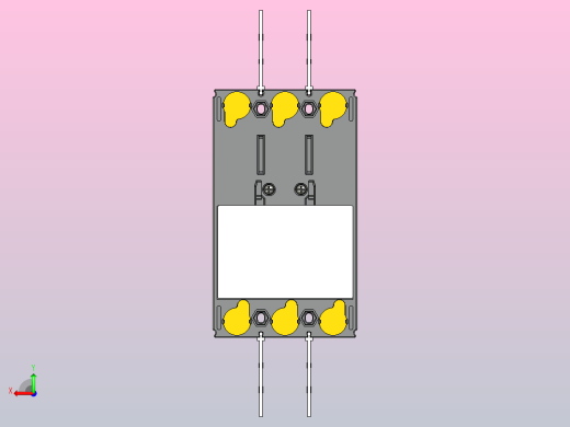 NXM-160S 3P塑料外壳式断路器三维模型202209后视缩略图