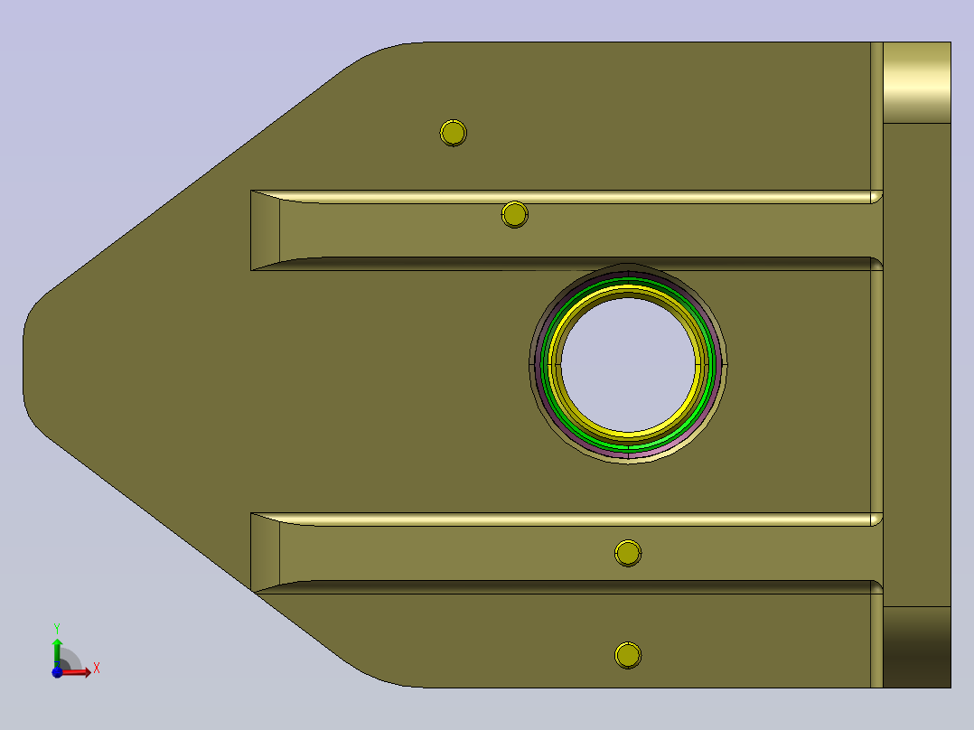 汽车发动机连杆加工工艺及镗孔夹具设计前视图