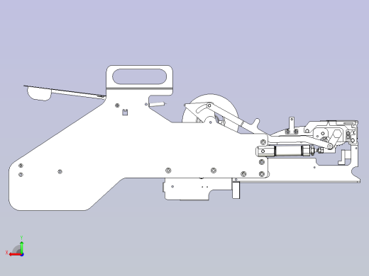 SMT FEEDER供料器进料器3D图模型后视缩略图