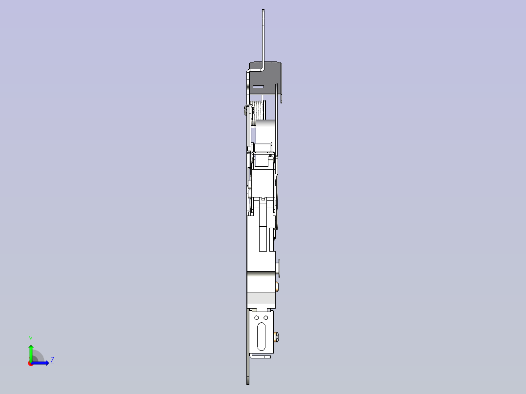 SMT FEEDER供料器进料器3D图模型左视图
