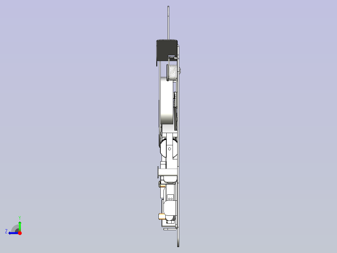 SMT FEEDER供料器进料器3D图模型右视图