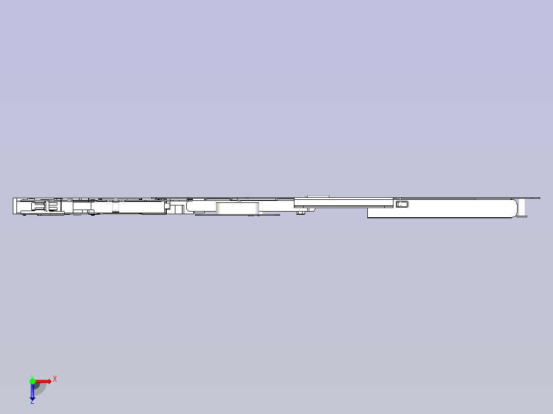 SMT FEEDER供料器进料器3D图模型俯视图