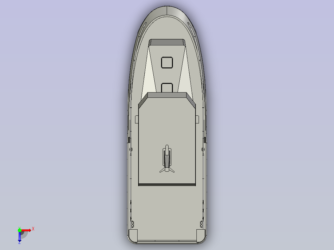 11米调查船 stp俯视图