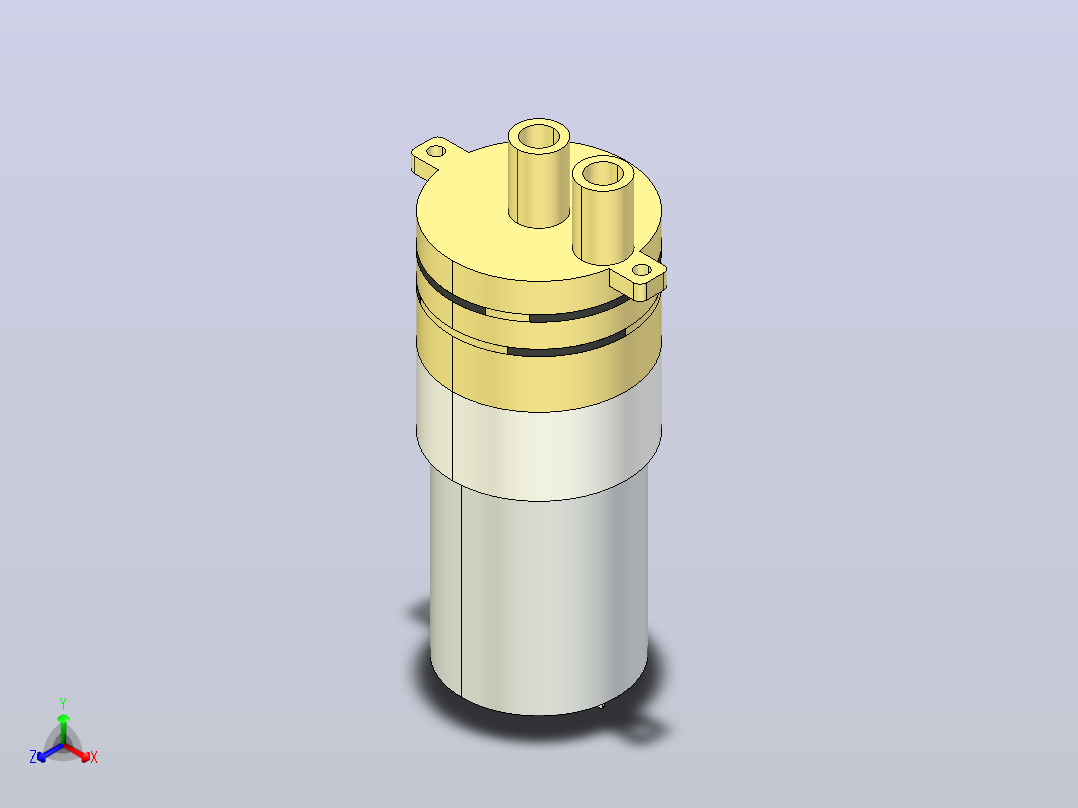 水泵电机DC 12 V 370 04 PM主视图