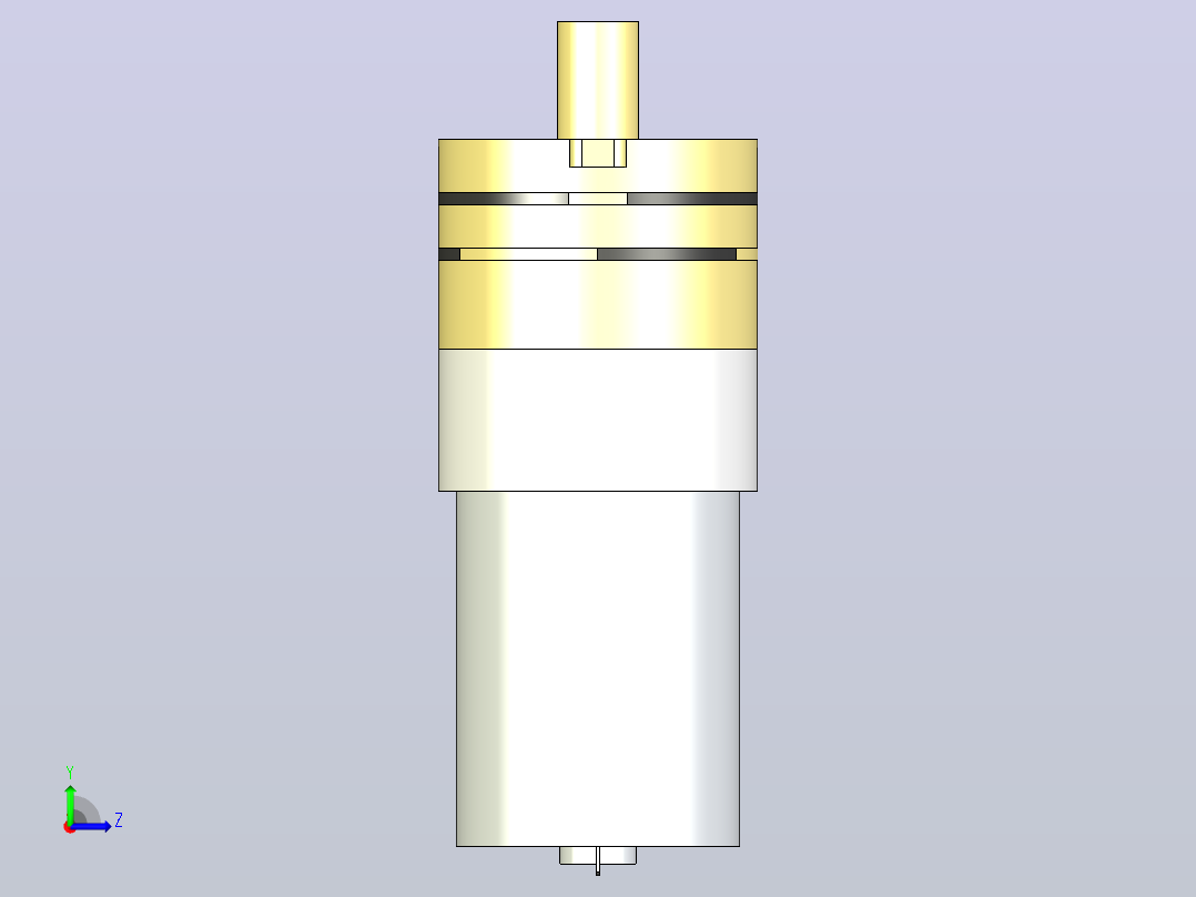 水泵电机DC 12 V 370 04 PM左视图