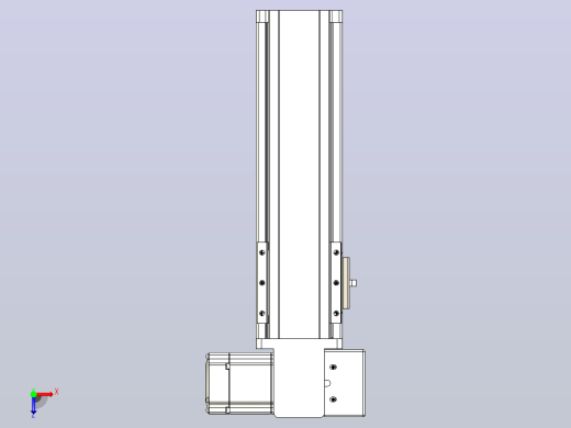皮带直线轴半封闭可选导轨TPA-HNB-85S-90-L150-RP-C-P20-N3俯视缩略图