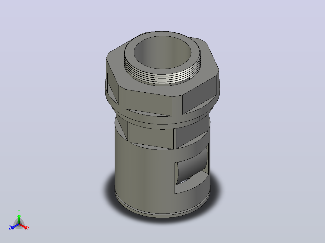 波纹管接头ZIG20-F13-M16主视图