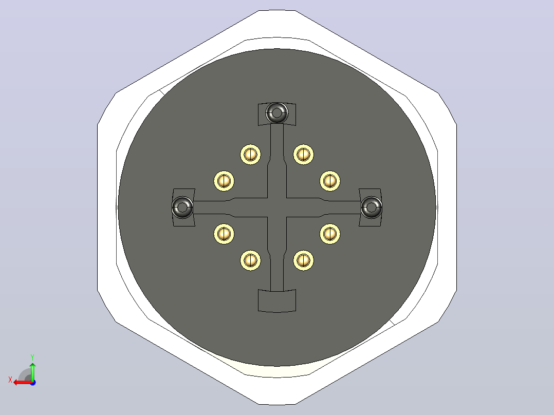 触点- SACC-DSI连接器后视图
