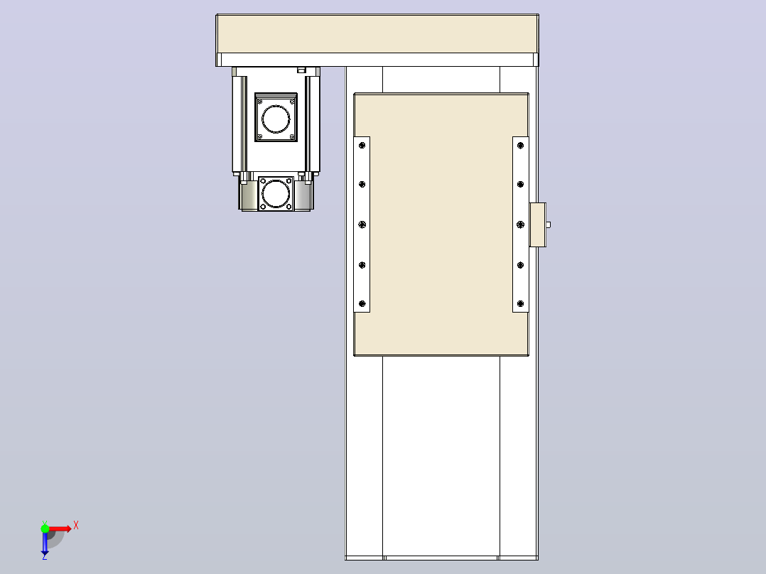 滚珠丝杠直线轴带导轨全封闭TPA-HCR-220D-3210C-L200-MR-C-P1K-N3俯视图