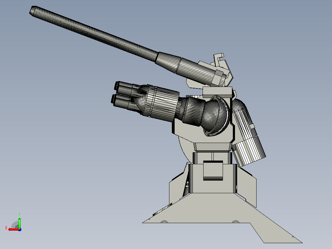 Rx-75风机-自制模型后视图