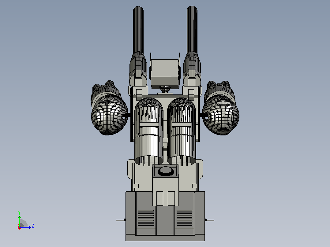 Rx-75风机-自制模型左视图
