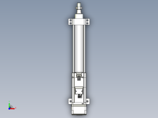轻载电动缸TPA-ESR40-1210C-L200-MR-LB-W-P40-C3前视缩略图