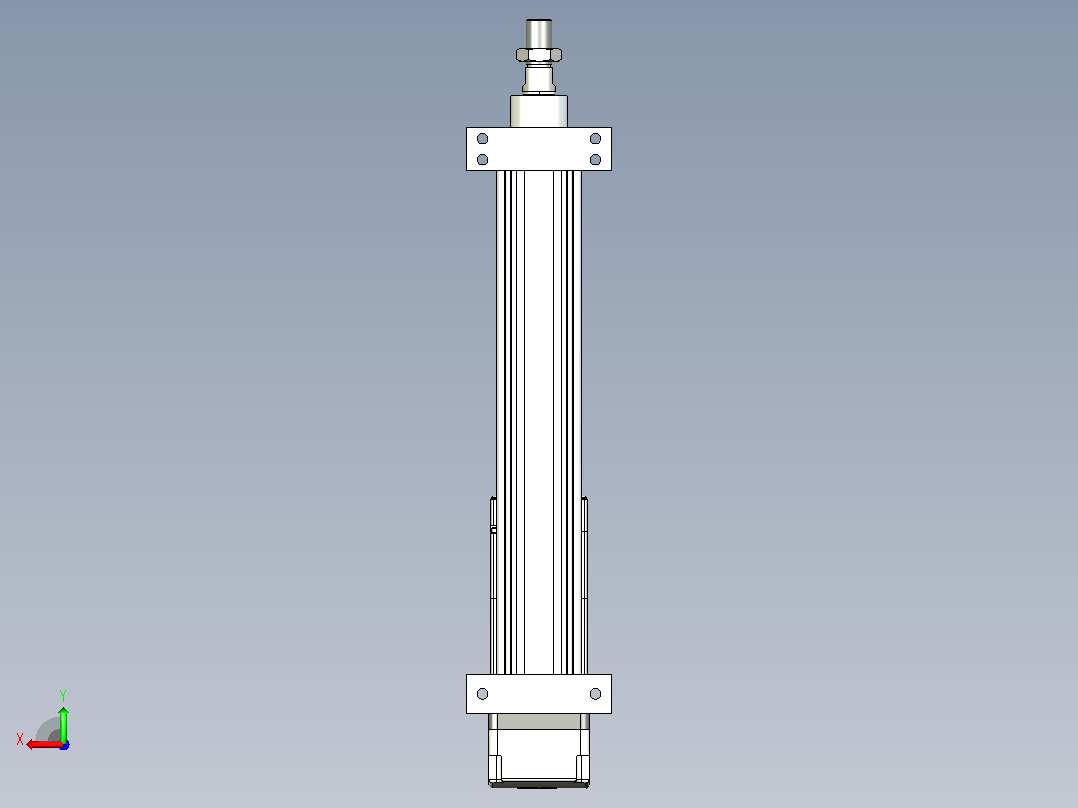 轻载电动缸TPA-ESR40-1210C-L200-MR-LB-W-P40-C3后视图