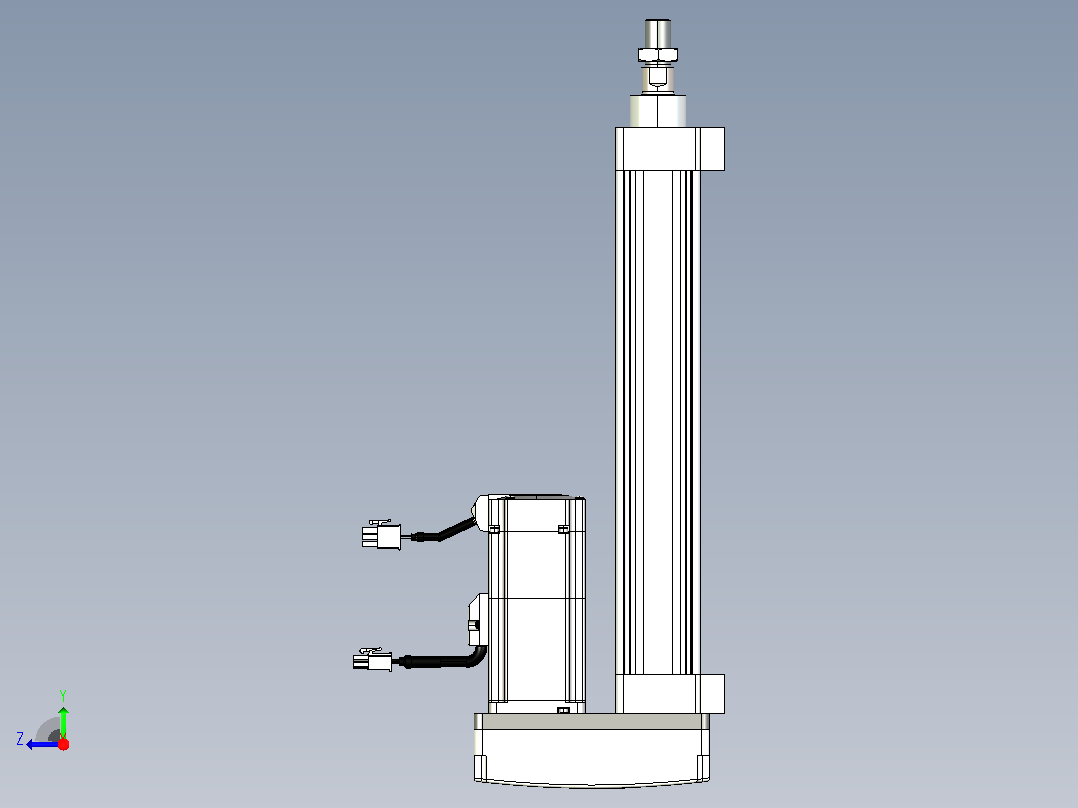 轻载电动缸TPA-ESR40-1210C-L200-MR-LB-W-P40-C3右视图