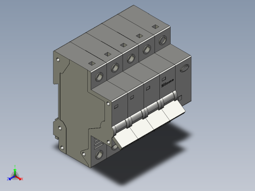 正泰空气断路器DZ47LE-63G_4PC6-0.03主视缩略图