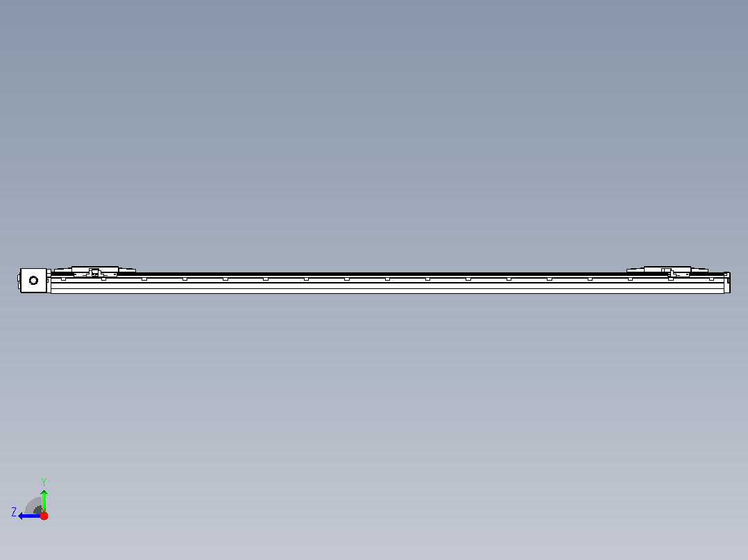 皮带直线轴双滑块型TPA-GCBS-120-P70-L600-DR-M20-N3右视图
