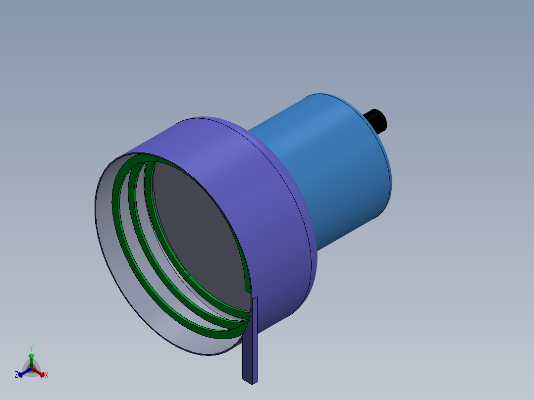 全自动马达组装生产线正等轴测图