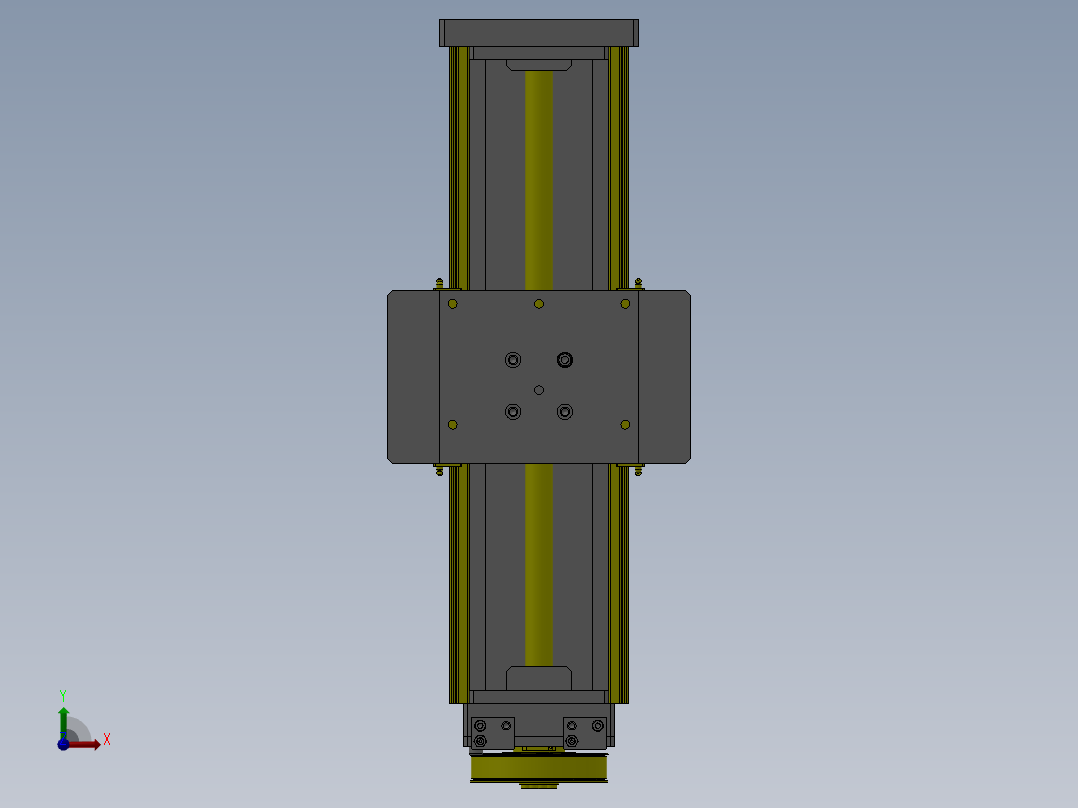 研磨升降旋转机构前视图