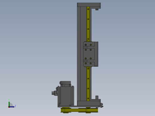 研磨升降旋转机构左视缩略图