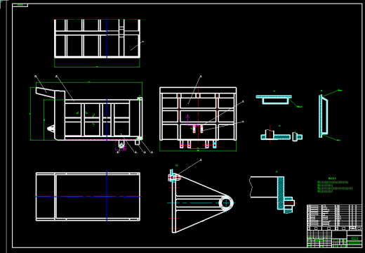 579_重型自卸车货箱与举升装置设计缩略图