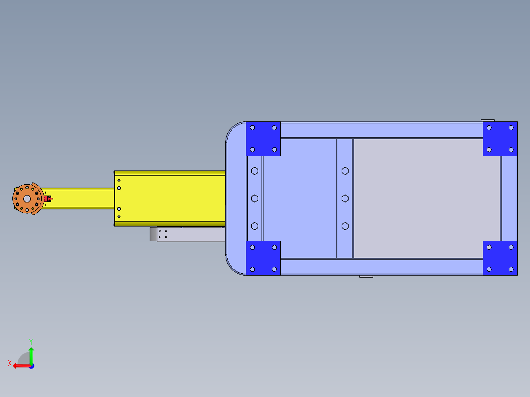 F949 冲床自动上下料机械手后视图