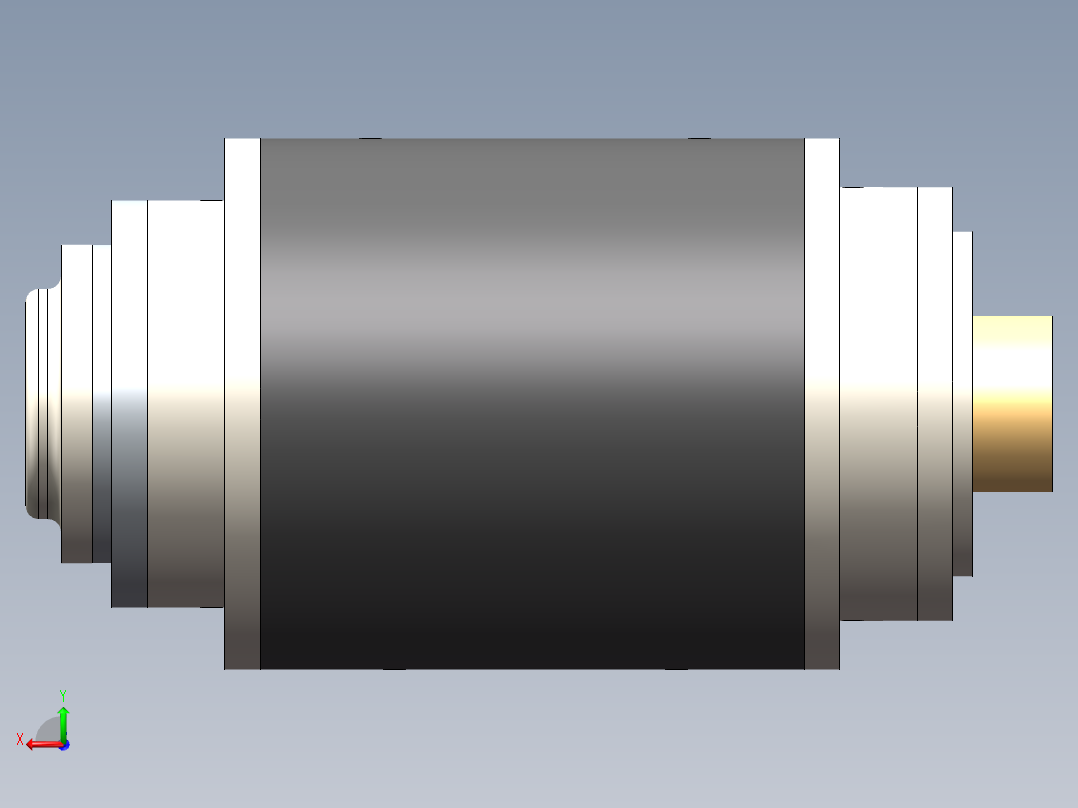 高速切削机床电主轴结构设计（含三维SolidWorks及CAD图纸+说明）后视图
