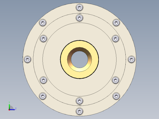 高速切削机床电主轴结构设计（含三维SolidWorks及CAD图纸+说明）左视缩略图