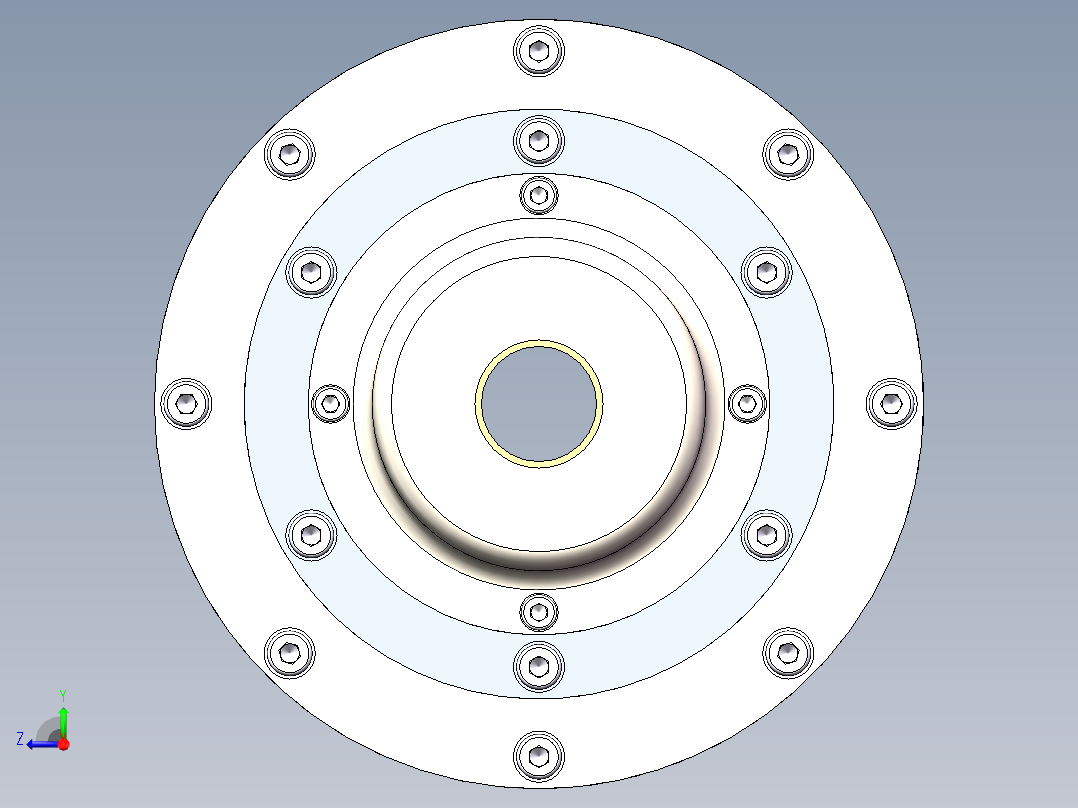 高速切削机床电主轴结构设计（含三维SolidWorks及CAD图纸+说明）右视图