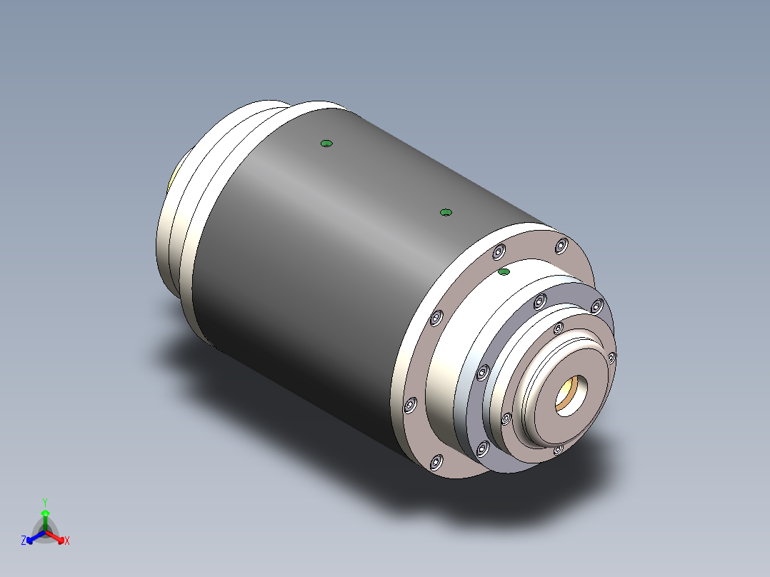 高速切削机床电主轴结构设计（含三维SolidWorks及CAD图纸+说明）正等轴测图