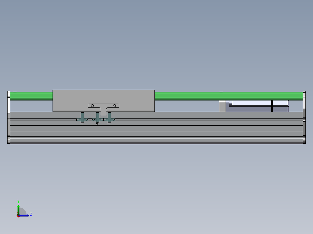 MTH丝杆半封闭模组MTH22-M-750WB左视图