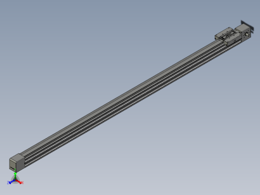 威洛博直线电机模组EB6-L140-S1750-光轴正等轴测缩略图