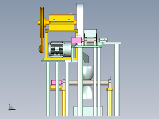 切片机设计（sw）左视缩略图