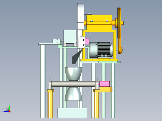 切片机设计（sw）右视缩略图