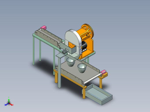 切片机设计（sw）正等轴测缩略图