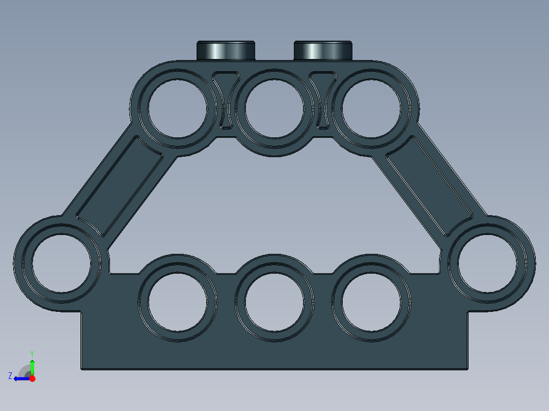 气缸电机-32333 Black Technic Engine Block 1 x 5 x 3右视图