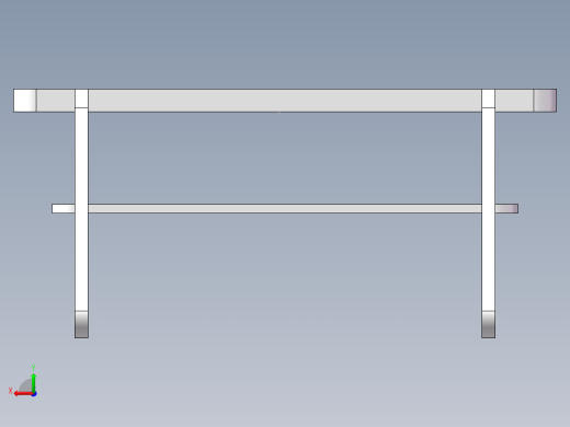 木制条凳后视缩略图