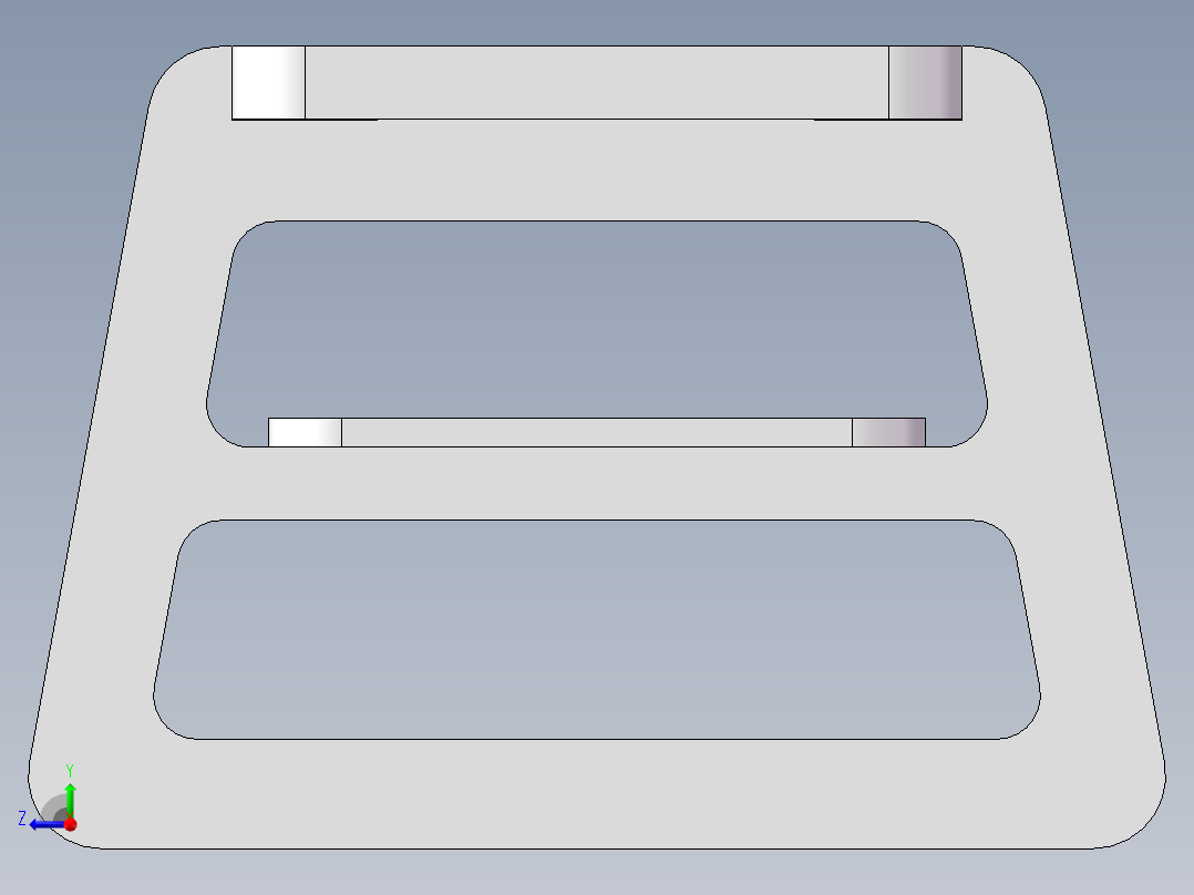 木制条凳右视图