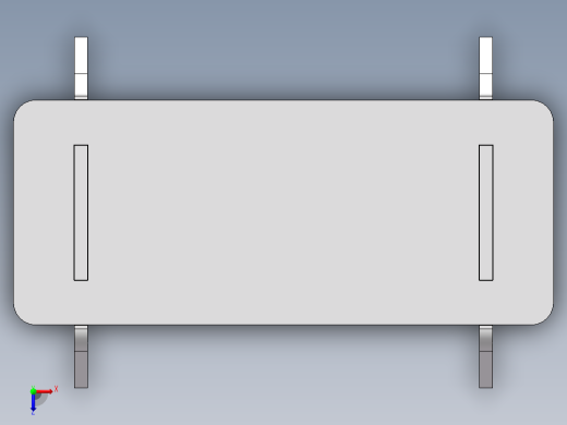 木制条凳俯视缩略图