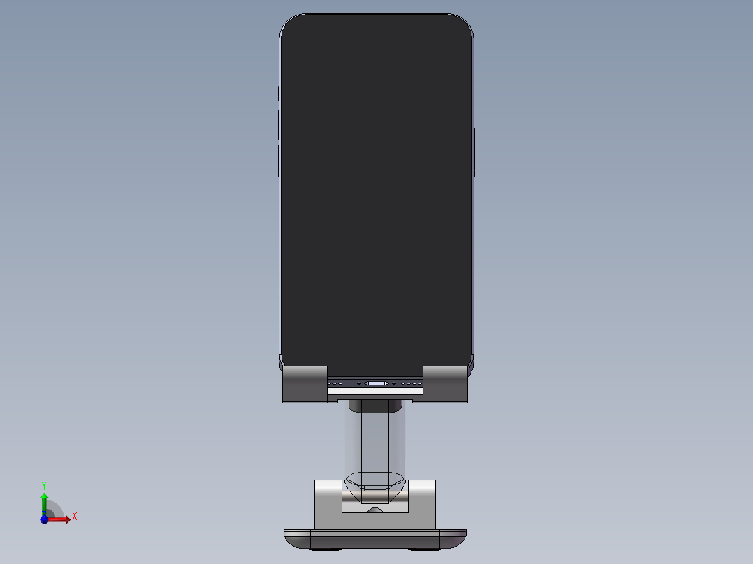 折叠手机支架前视图