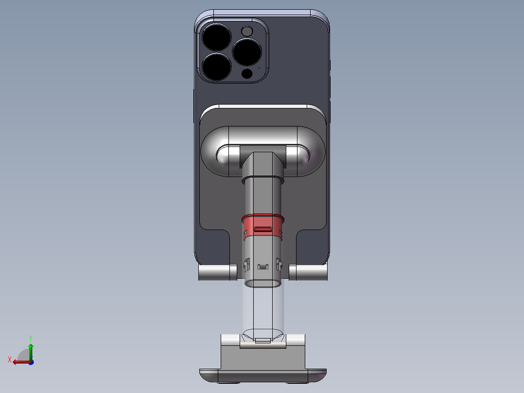 折叠手机支架后视图