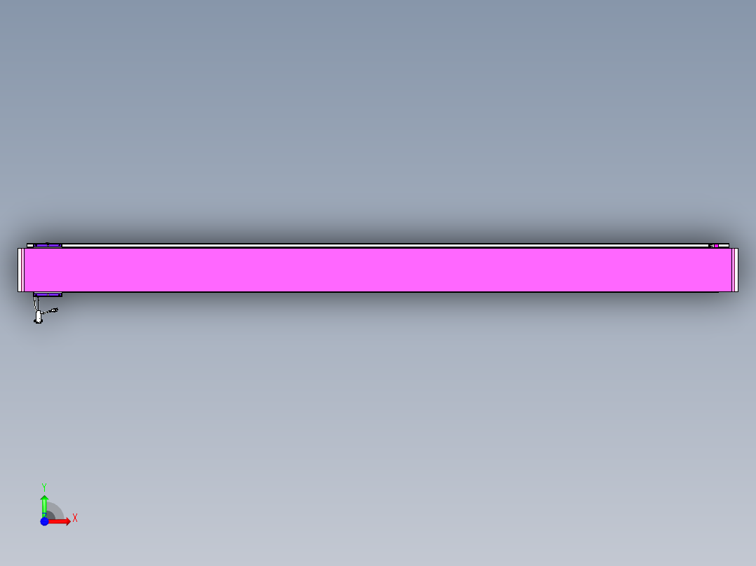 威洛博VL系列直线电机模组-VL17E1-S2550前视图