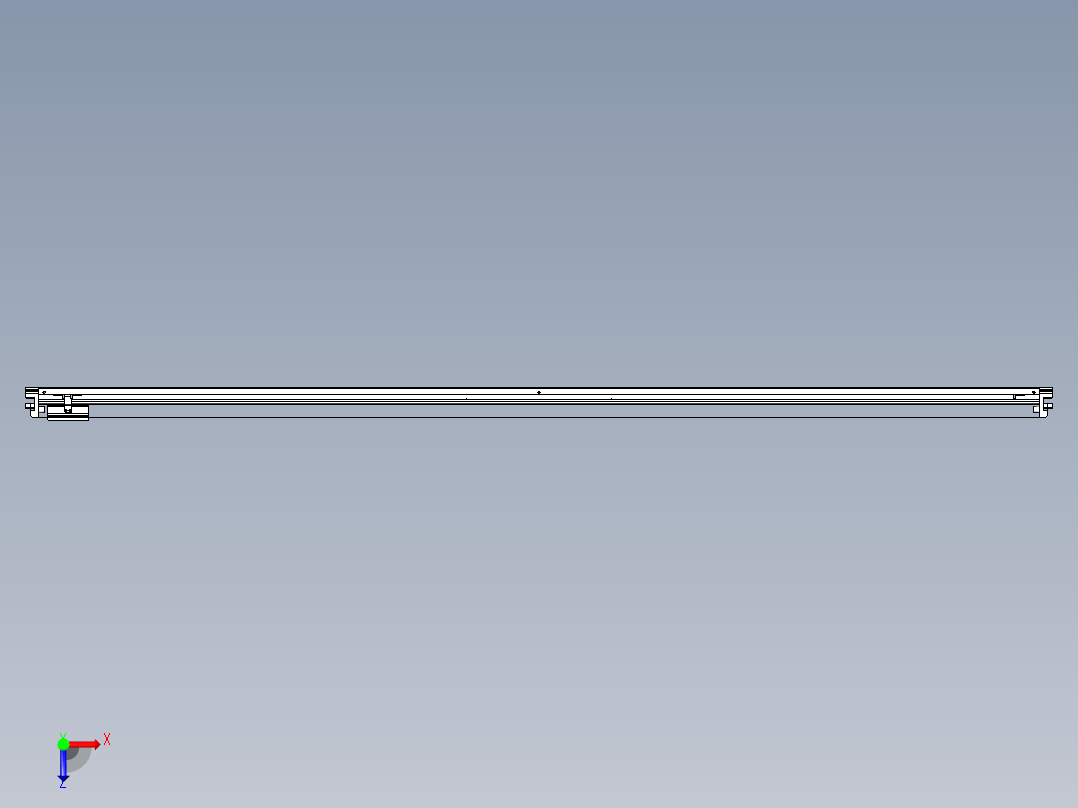 威洛博VL系列直线电机模组-VL17E1-S2550俯视图