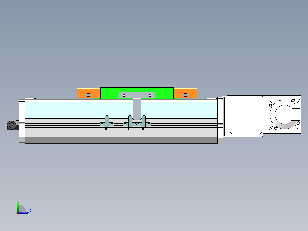 MCB同步带全封闭MCB17-R-400W左视图