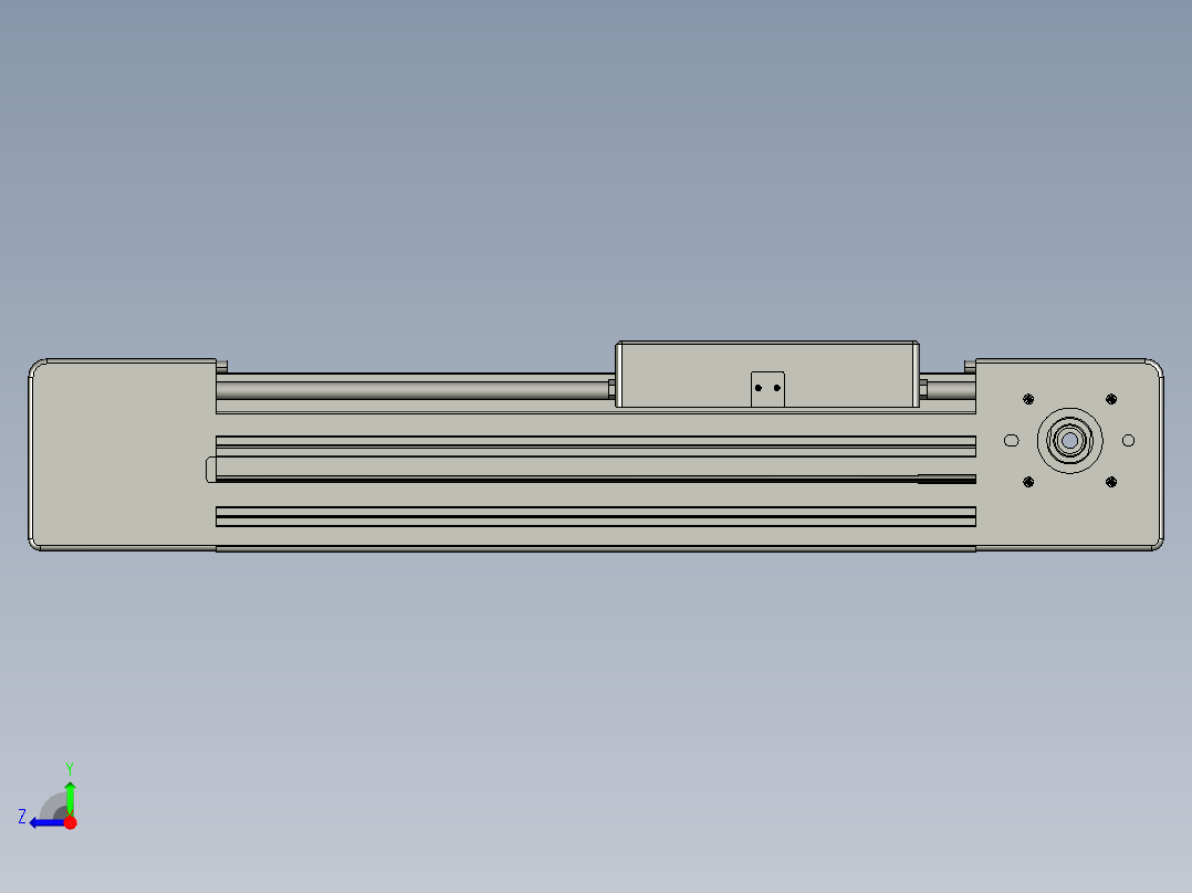 威洛博直线电机模组EB6-L140-S150-光轴右视图