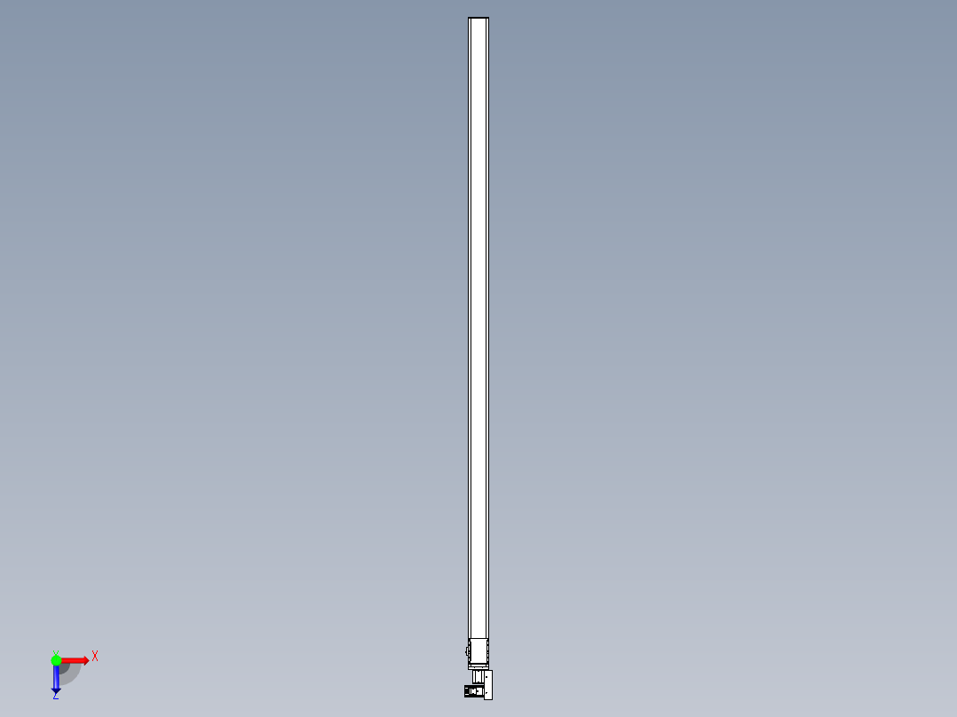 同步带全封闭直线模组TPA-HCB-105D-90-L3050-MR-C-P20-N3俯视图