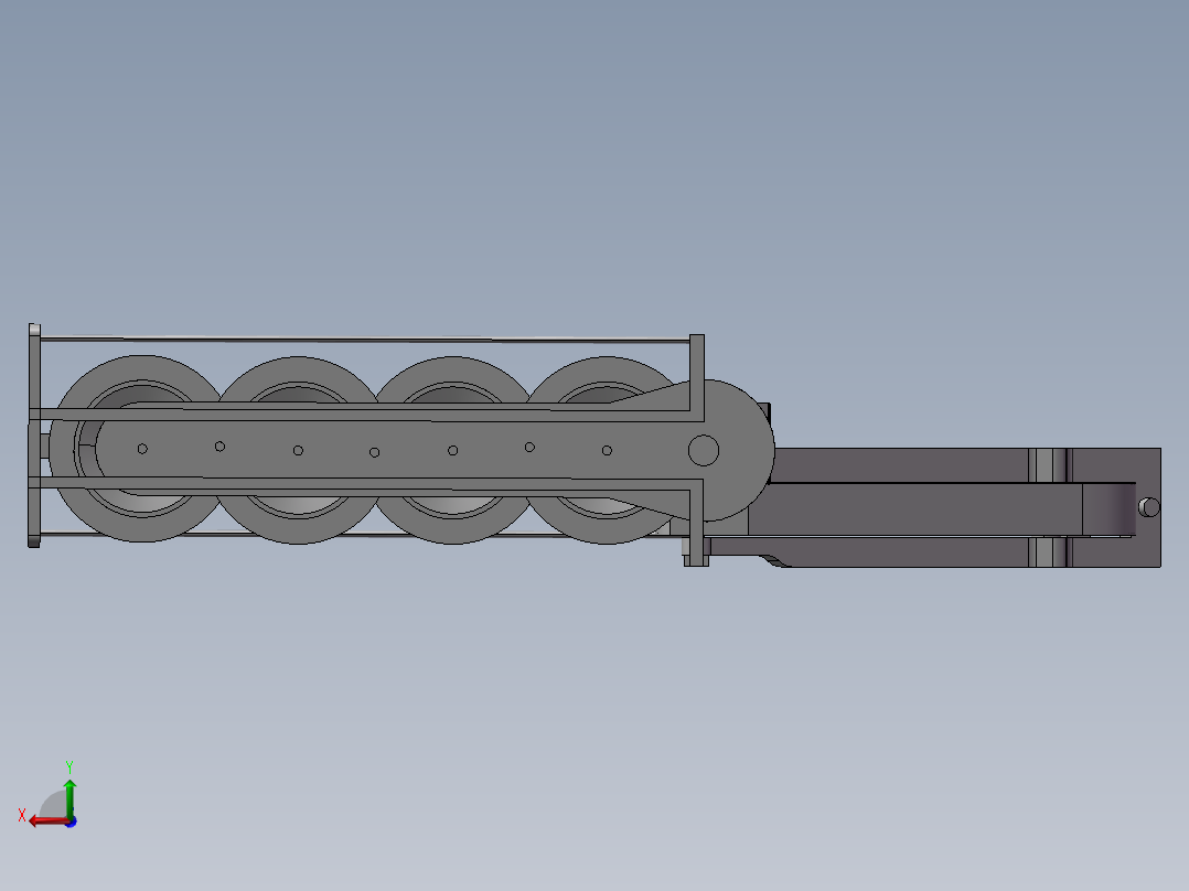9gzx型旋转式割草机后视图