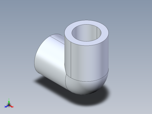 聚氯乙烯配件05-Sch80_90Elbow_SxS_806-002_0.25in正等轴测缩略图
