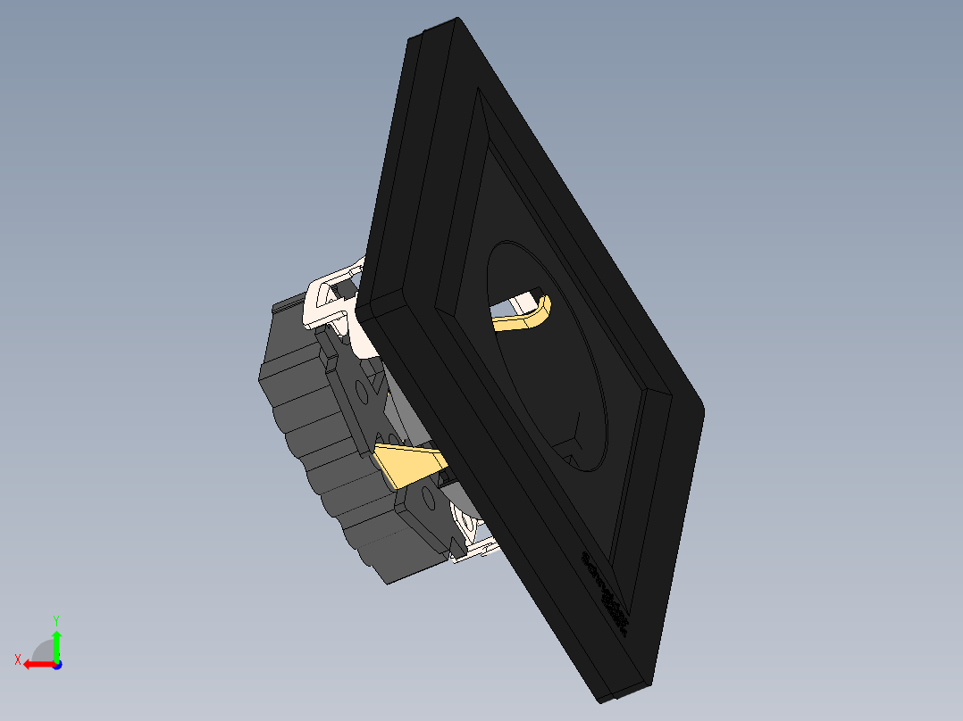 施耐德电气Asfora插座后视图