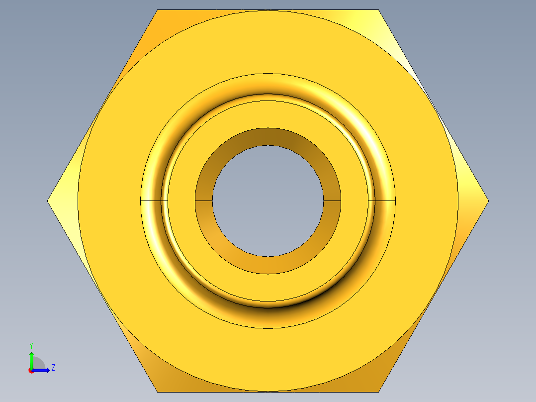 水管接头Hose Nut Reducer 95GH-12-2左视图